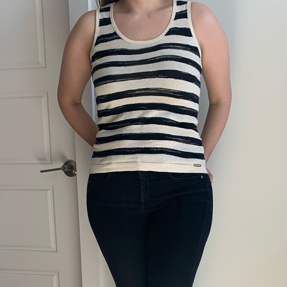 Michael Kors Striped Tank (Petite)